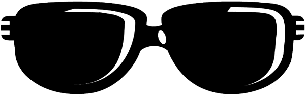 Sunglasses vinyl sticker. Customize on line. Optical and Watches 067-0106